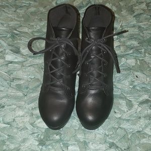 Soda Block Heeled Booties